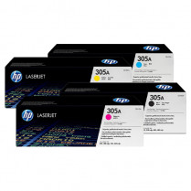 پک کامل تونر رنگی HP مدل 305A